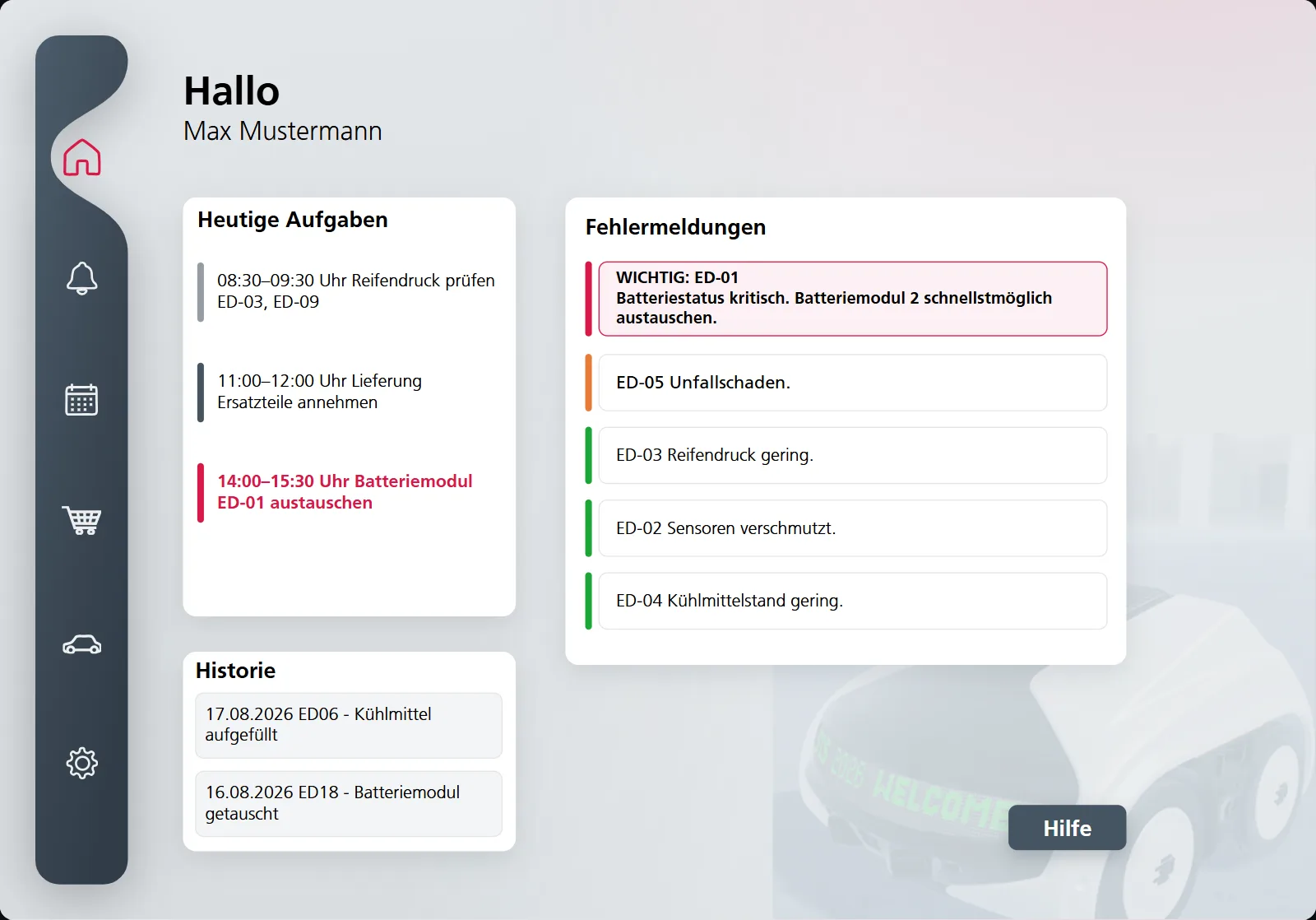 Webapp: Startseite